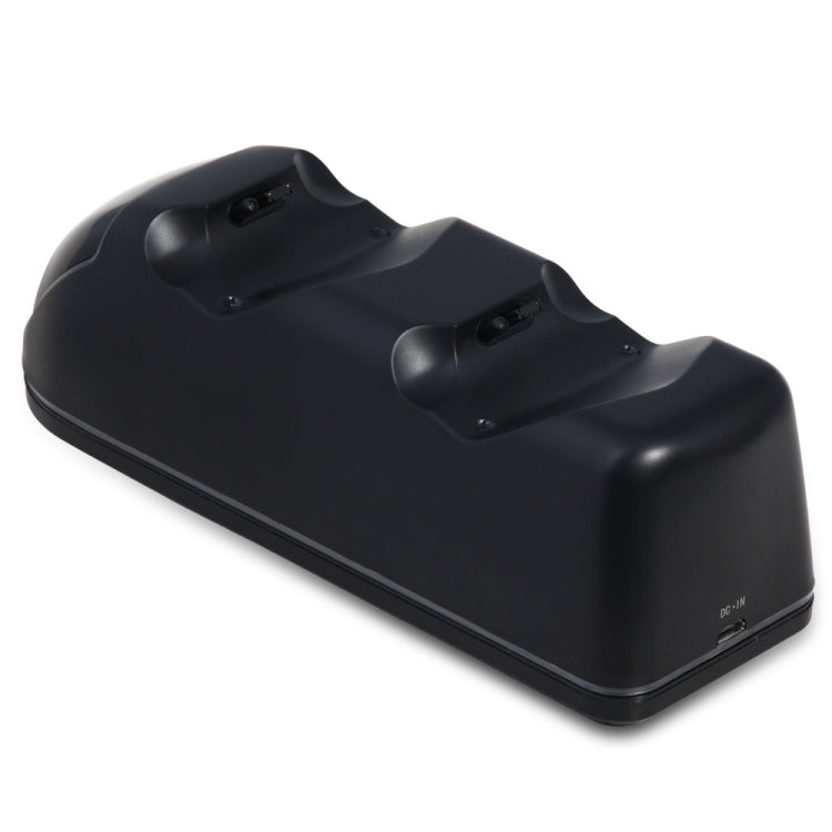 DOBE TP4-1781 Controlador Inalámbrico Base de Carga Dual Cargador LED Cargador con mango Para PS4 / Slim / Pro (Negro)