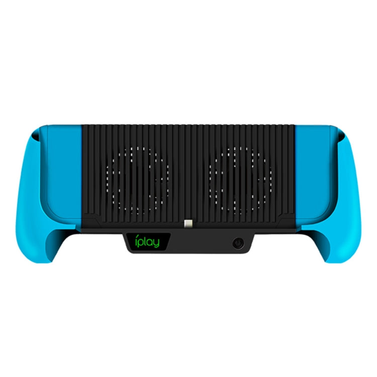 IPLAY Host Charging Grips Stand Case Cooling Fan For Switch Lite (Blue)