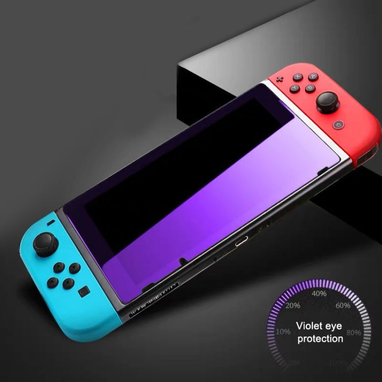 Tempered Glass Film For Game Machine Purple-ray 9H For Switch Lite