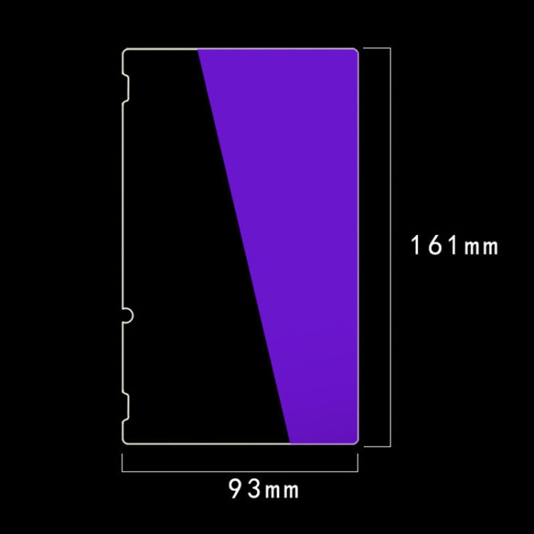 Film de verre trempé pour machine de jeu Purple-ray 9H pour interrupteur