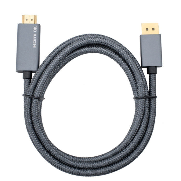 DisplayPort Male to HDMI Male 8k 30Hz HD Braided Adapter Cable Cable length: 3M