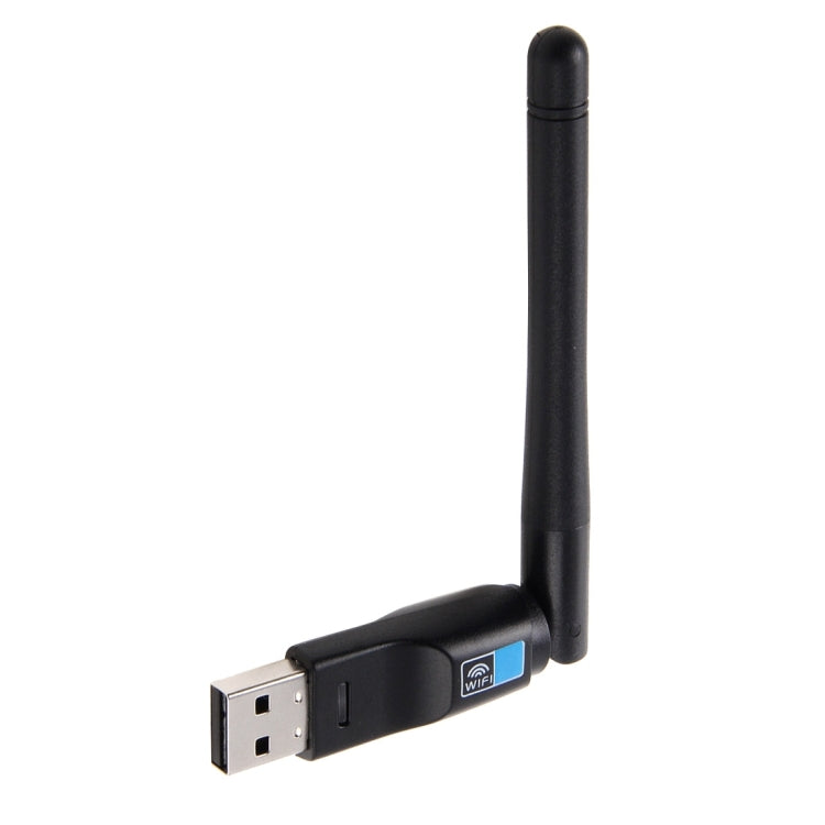 Adaptateur sans fil WiFi USB 2 en 1 Bluetooth 4.0 + 150 Mbps 2,4 GHz avec  antenne externe 2D1