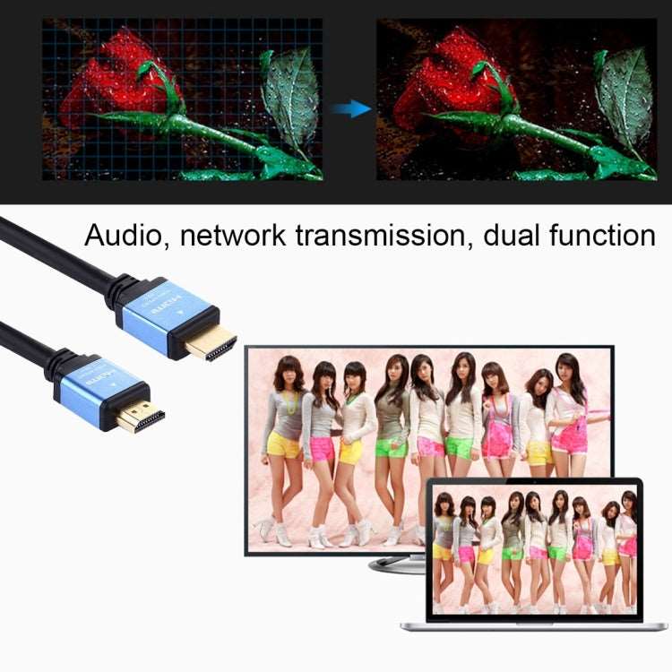 1.5m HDMI 2.0 Versión de alta velocidad HDMI 19 Pin macho a HDMI 19 Pin Cable conector macho