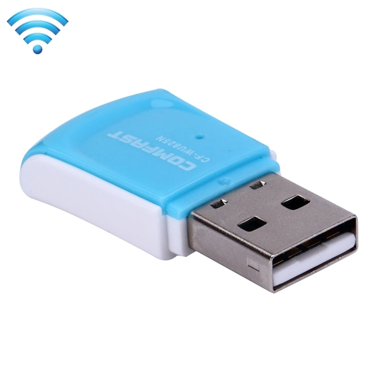 Adaptador de Tarjeta Nano de red USB 802.11N Inalámbrico de 300 Mbps (Azul)