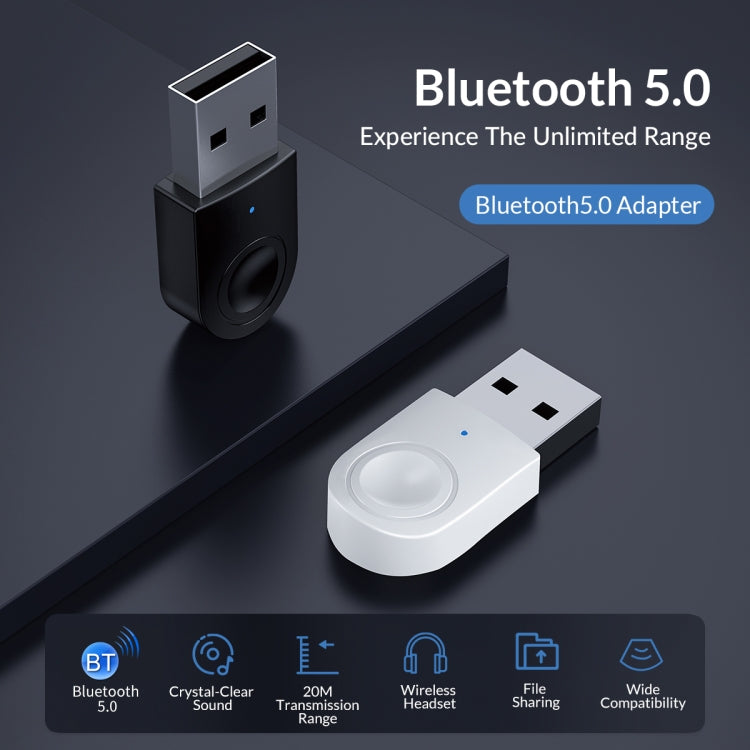 Orico BTA-608 Adaptateur Bluetooth 5.0 (Blanc)