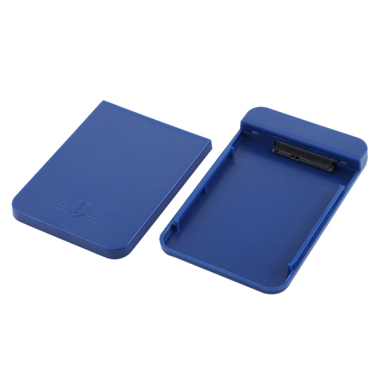 Caja de Disco Duro de 2.5 pulgadas SATA 3.0 de 6 Gbps a USB 3.0 Caja de unidad de Disco Duro Caja externa (Azul)