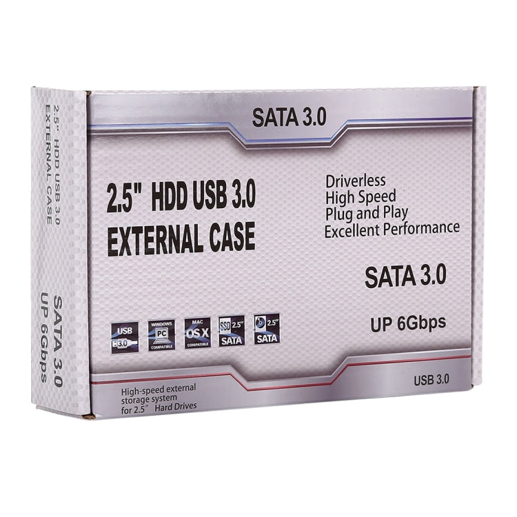 2.5 Inch Hard Drive Enclosure SATA 3.0 6Gbps to USB 3.0 Hard Drive Enclosure External Enclosure (Blue)