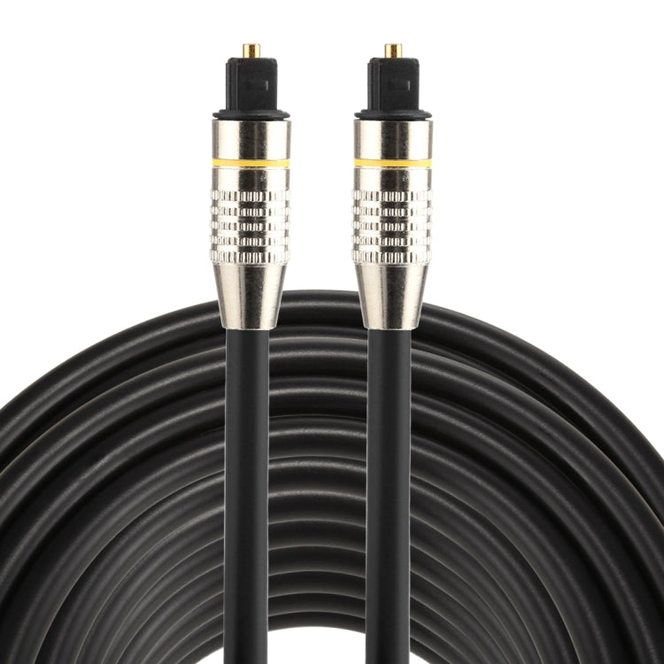 20m OD6.0mm Nickel Plated Metal Head Toslink Male to Male Digital Optical Audio Cable