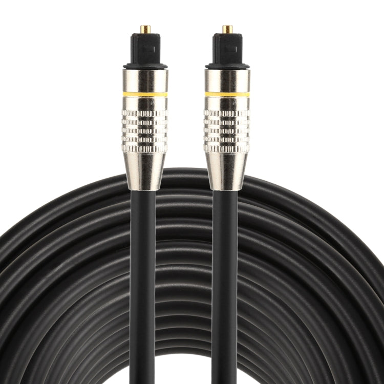 25m OD6.0 mm niquelado Cabeza metálica Toslink Macho a Macho Cable de Audio óptico Digital