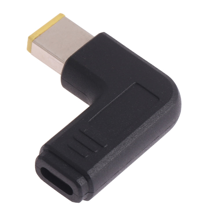 USB-C Type-C Femelle vers Lenovo Big Square Male Plug Coude Adaptateur Connecteur Pour Ordinateurs Portables Lenovo