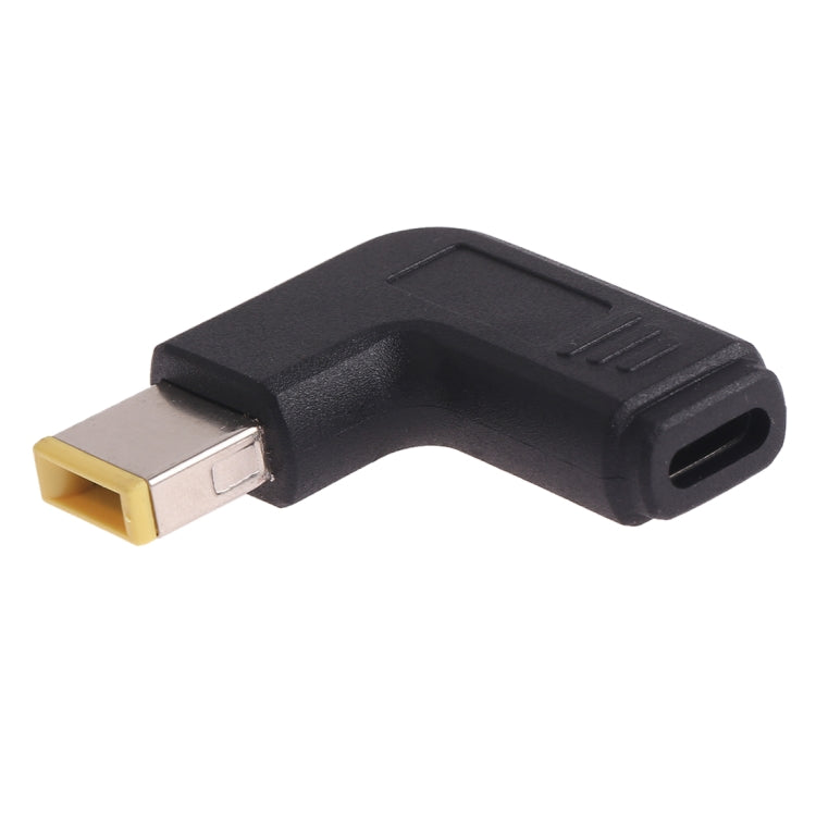 Conector USB-C Type-C Hembra a Lenovo Big Square Male Plug Adaptador de codo Para Portátiles Lenovo