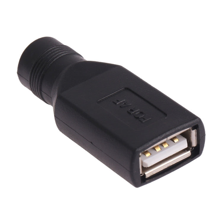 USB to 5.5x2.1mm Female Plug Adapter Connector