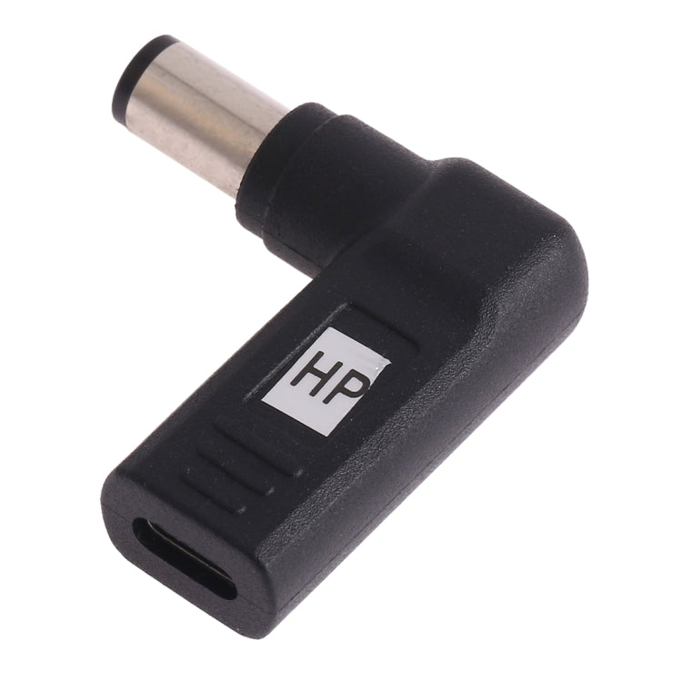 Conector de Adaptador de codo de Enchufe Macho de USB-C Type-C a 7.4X5.0 mm Para Portátils Portátiles HP