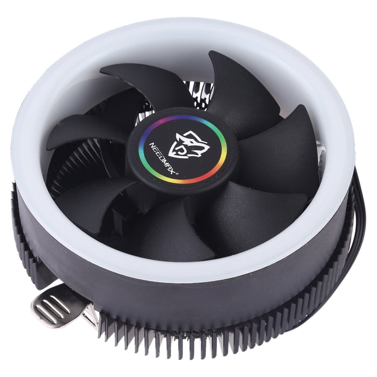 Composants d'ordinateur 3 broches ventilateur de châssis ventilateur de refroidissement silencieux avec lumière de couleur RVB pour Intel : 1775 1366 1150 1151 1155 1156 (AMD : 754 939 AM2 AM2+ AM3 AM3+)