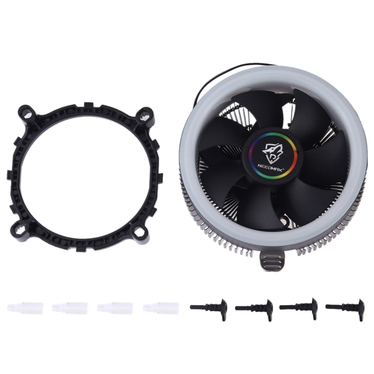 3pin Computer Components Chassis Fan Silent Cooling Fan with RGB Color Light For Intel: 1775 1366 1150 1151 1155 1156 (AMD: 754 939 AM2 AM2+ AM3 AM3+)