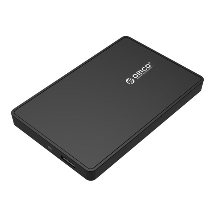 ORICO 2588US3 USB3.0 Caja de almacenamiento de caja de Disco Duro externo Para computadora Portátil SATA HDD / SSD de 2.5 pulgadas de 9.5 mm (Negro)