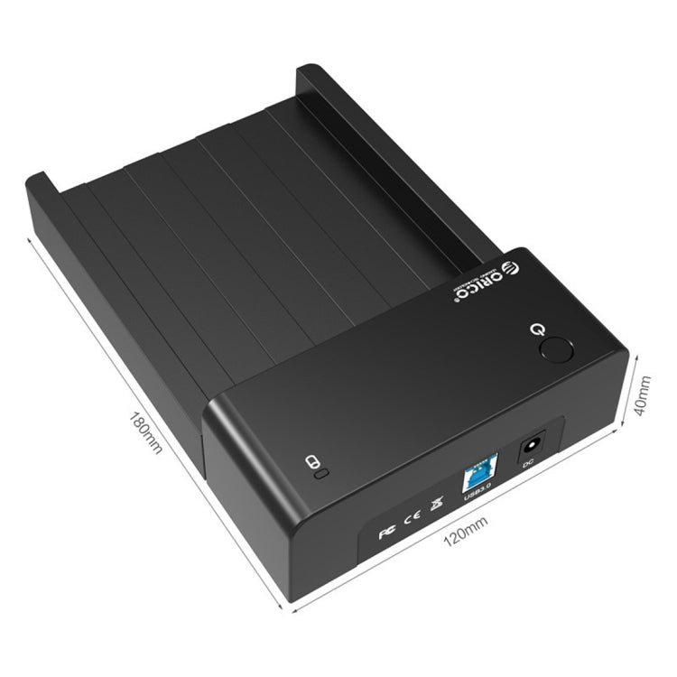 ORICO 6518US3 USB 3.0 Type-B 2,5/3,5 pouces Station d'accueil HDD sans outil Boîtier de stockage externe Boîtier de disque dur (Noir)