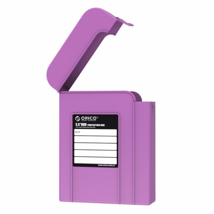ORICO PHI-35 3.5 inch SATA Hard Drive Enclosure Hard Drive Protection Box Cover Box (Purple)