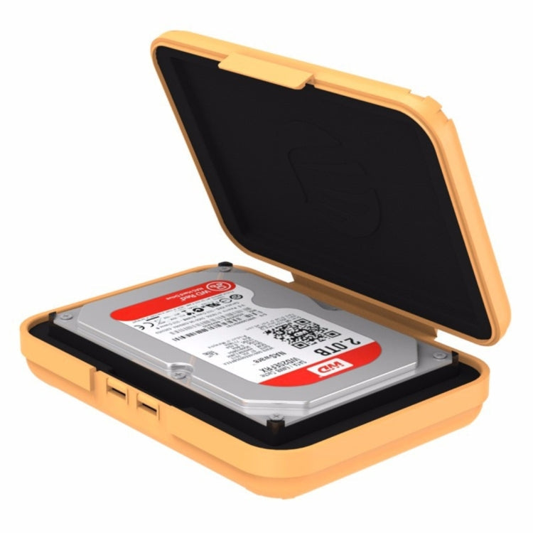 ORICO PHX-35 Boîtier de disque dur SATA 3,5 pouces Boîtier de protection de disque dur (Orange)