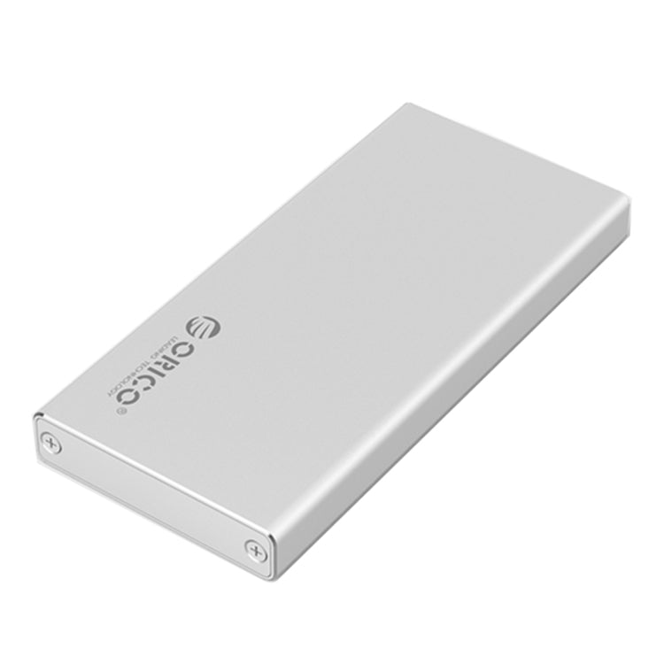 ORICO MSA-U3 USB3.0 Micro-B Boîtier de stockage externe en aluminium Boîtier de disque dur pour SSD M-SATA 50 mm x 30 mm (Argent)