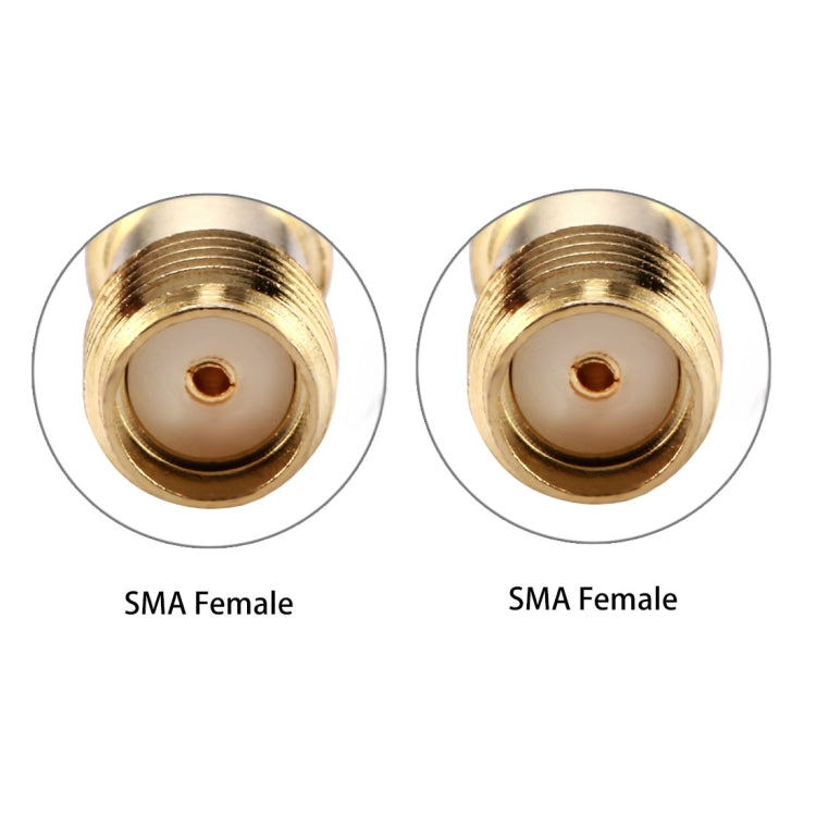 Adaptateur de connecteur SMA femelle vers SMA femelle (or)