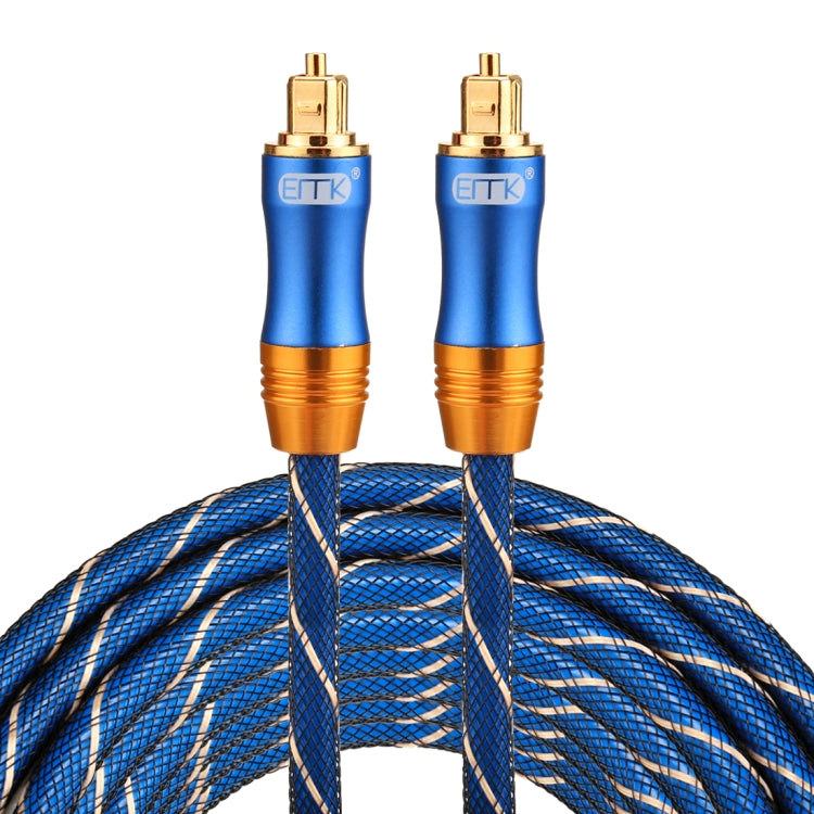 Cable de Audio óptico Digital EMK LSYJ-A 5m OD6.0 mm chapado en Oro con Cabezal de Metal Toslink Macho a Macho