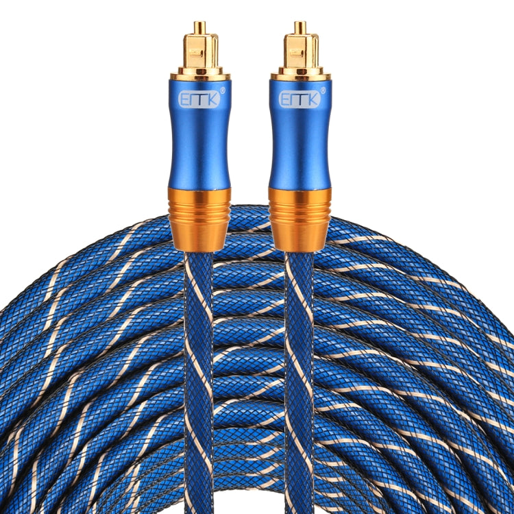 Cable de Audio óptico Digital EMK LSYJ-A 30m OD6.0 mm chapado en Oro con Cabezal de Metal Toslink Macho a Macho