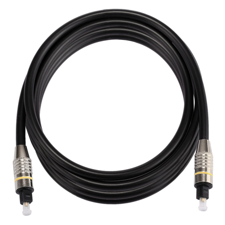2m OD6.0 mm niquelado Cabeza metálica Toslink Macho a Macho Cable de Audio óptico Digital