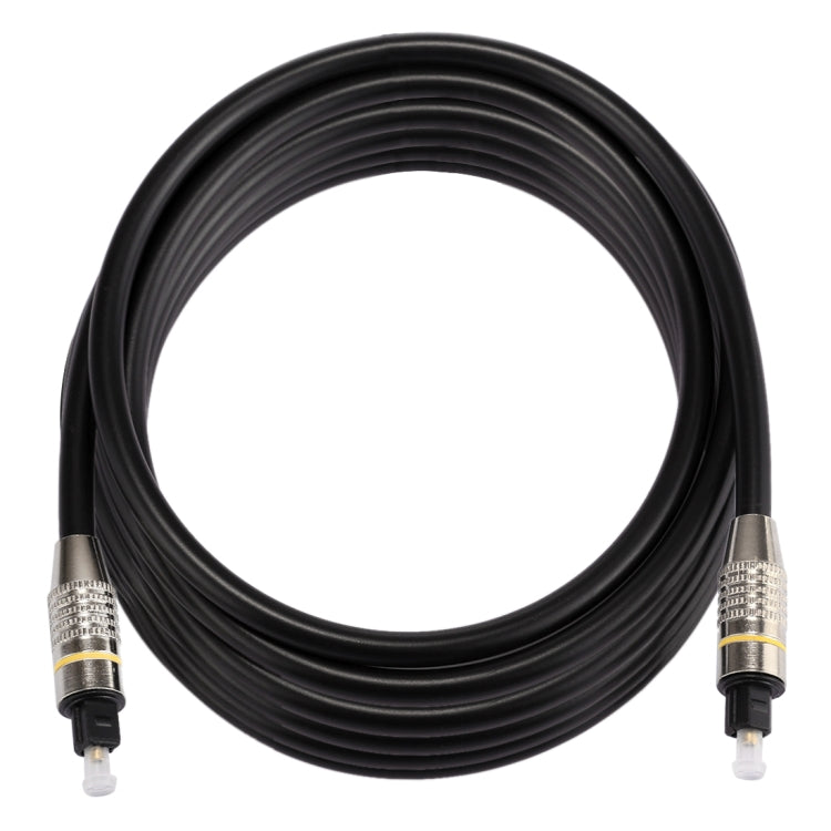 5m OD6.0 mm niquelado Cabeza de Metal Toslink Macho a Macho Cable de Audio óptico Digital