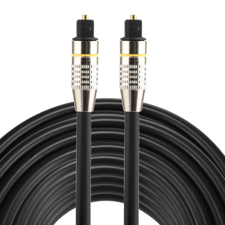 Varón de Toslink de la Cabeza del Metal niquelado OD6.0 mm del 15m al Cable de Audio óptico Digital masculino