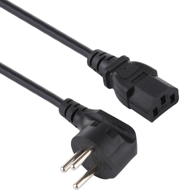 Power Cable Israel Plug to Three Holes Desktop PC Cable Length: 1.8 m