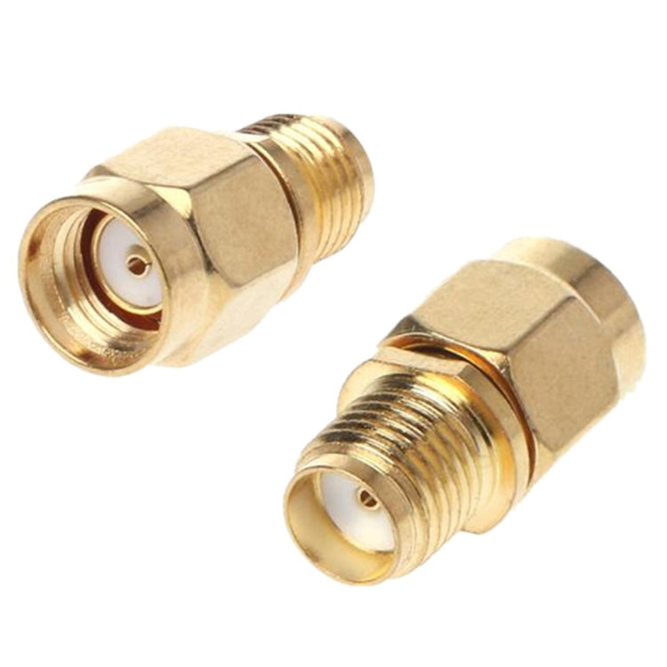 Straight RP-SMA Male to SMA Female Gold Plated Adapter