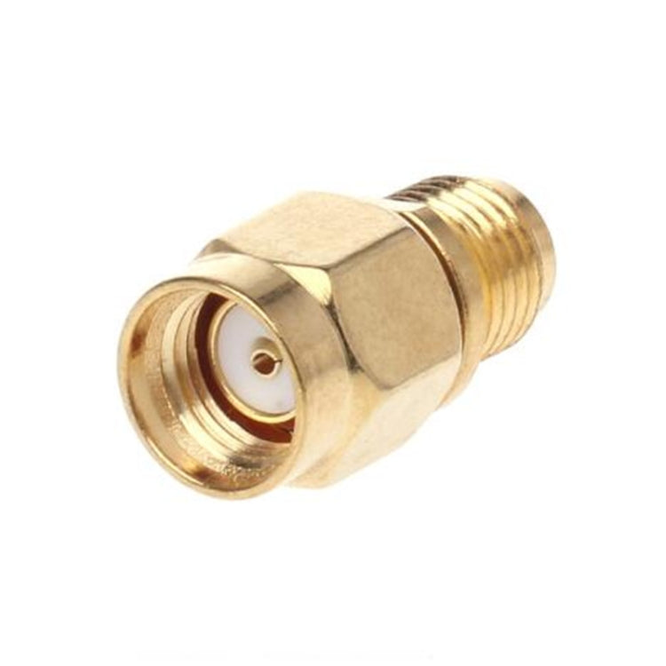 Straight RP-SMA Male to SMA Female Gold Plated Adapter