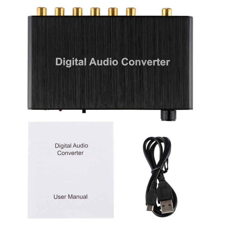 Convertisseur de décodeur audio numérique à 2 canaux avec coaxial optique Toslink SPDIF pour Home Cinéma / PS4 / PS3 / XBOX360 Prise en charge du contrôle du volume AC-3 DTS