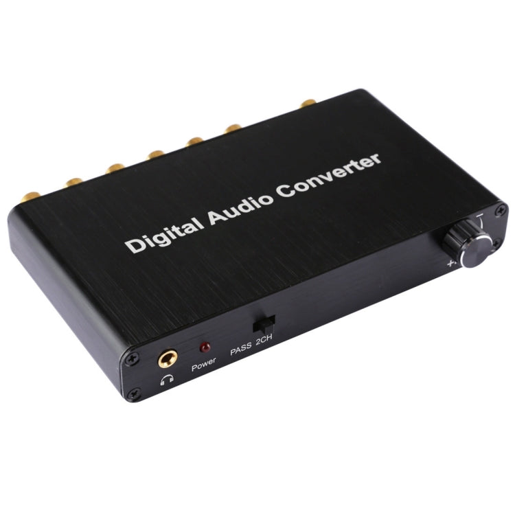 2 Channel Digital Audio Decoder Converter with Optical Toslink SPDIF Coaxial For Home Theater / PS4 / PS3 / XBOX360 Support Volume Control AC-3 DTS