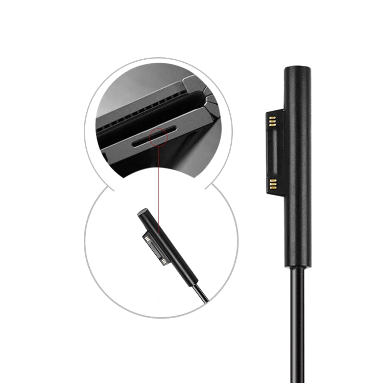 Câble de charge rapide USB-C Type-C femelle à 6 broches mâle PD pour ordinateur portable pour Microsoft Surface Pro 7 6 5 4 3 Longueur du câble : 0,2 m