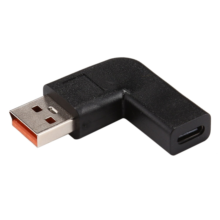 Connecteur d'adaptateur d'alimentation coudé à 90 degrés USB-C Type-C femelle vers Yoga 3 mâle pour Lenovo