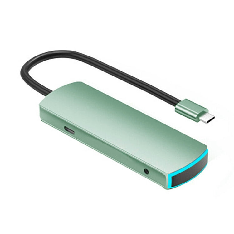 Basix Mate6 6-in-1 Multifunction Type-C / USB-C HUB Docking Station (Green)