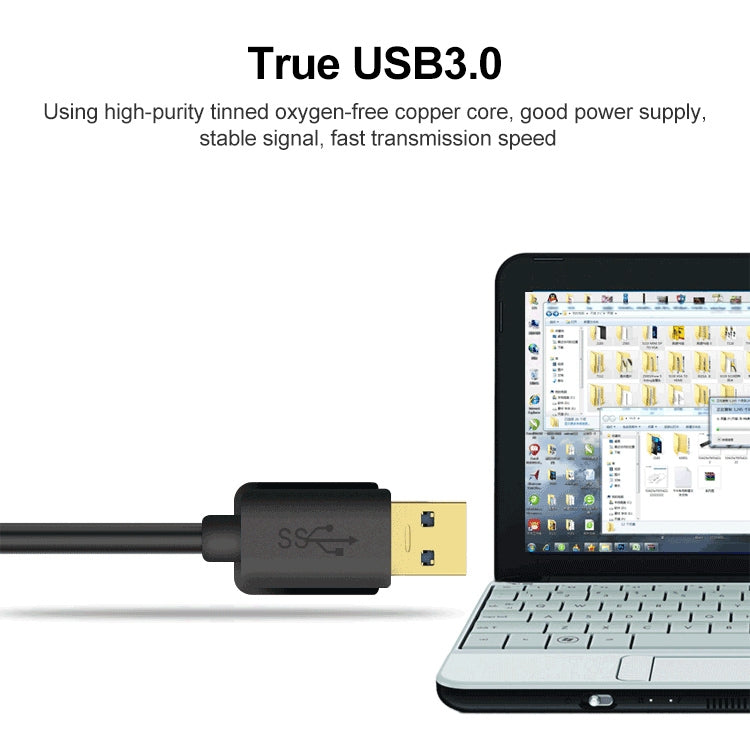 ONTEN 61001 Câble de transmission de données USB 3.0 Longueur du câble : 0,5 m
