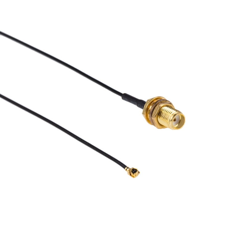 Cable adaptador Hembra IPX-SMA longitud: 20 cm (Negro)