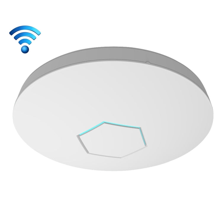 COMFAST CF-E325N Atheros AR9341 300Mbps/s Wireless WiFi AP for Wall Ceiling with 7 Color Hexagon LED Indicator Light and 48V POE Adapter