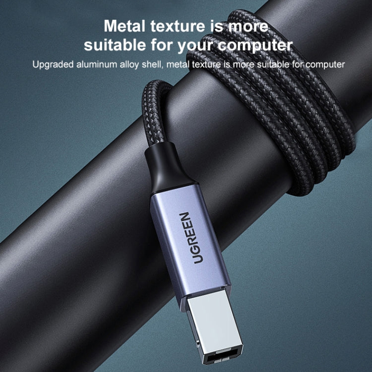 UVerde Tipo-C / USB-C a Tipo-B Impresora Nylon Trenzado Conectar Cable de datos Longitud: 1.5 m