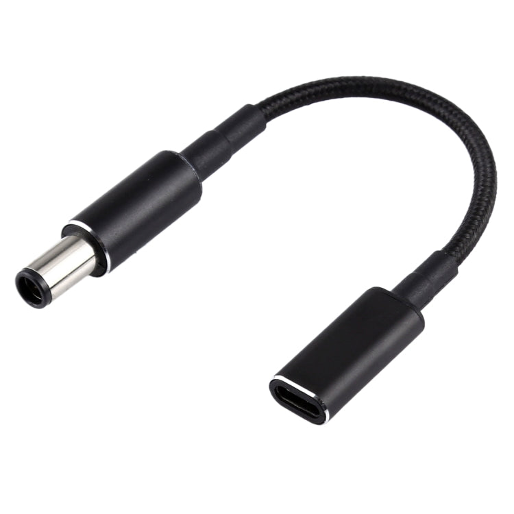 PD 100W 18.5-20V 7.4x0.6 mm to USB-C Type-C Nylon Braided Cable with Adapter For HP