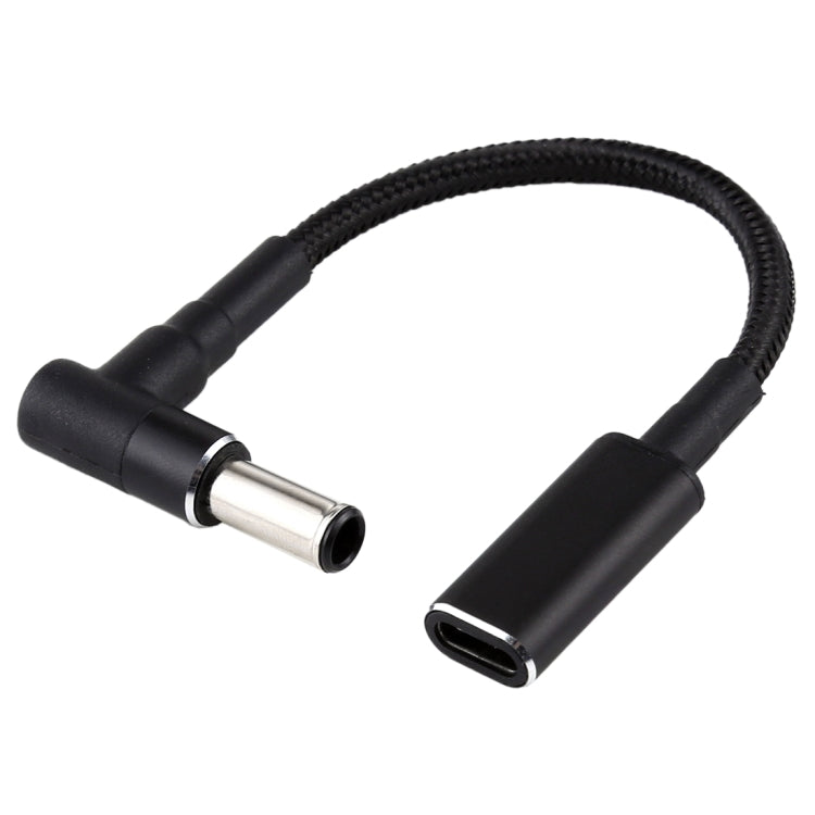 Codo de 6.0x1.4 mm a Adaptador USB-C tipo C Cable trenzado de nailon