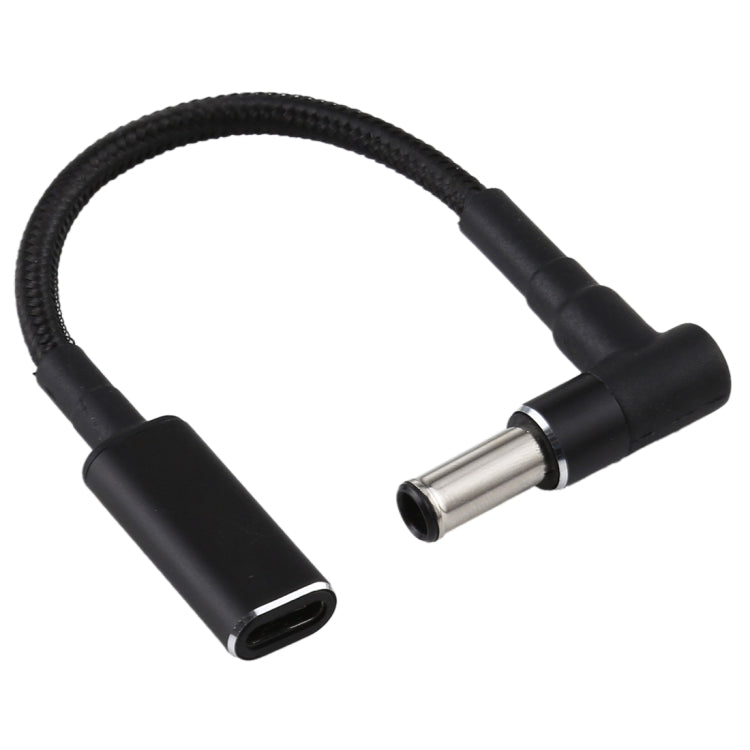 Codo de 6.0x1.4 mm a Adaptador USB-C tipo C Cable trenzado de nailon