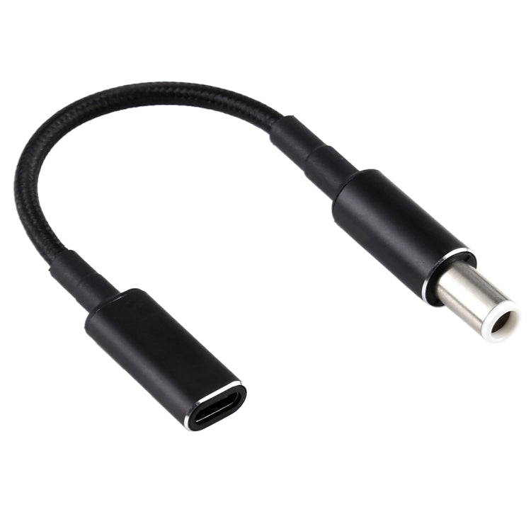 PD 100W 18.5-20V 7.4x0.6 mm to USB-C Type-C Nylon Braided Cable with Adapter For Dell
