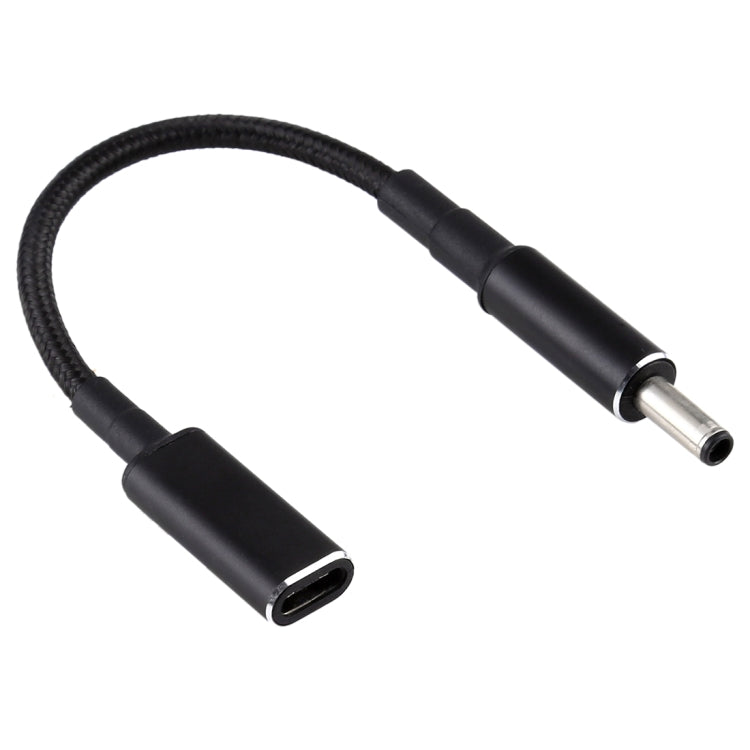 PD 100W 18.5-20V 4.5x0.6 mm to USB-C Type-C Nylon Braided Cable with Adapter For Dell
