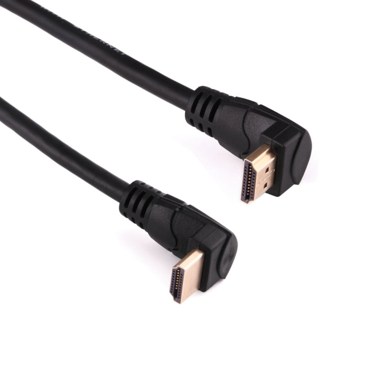 1.8m 4K*2K HDMI 2.0 High Speed ​​Version 90 Degree Right Angle HDMI Male to 90 Degree Right Angle HDMI Male Cable with Ethernet