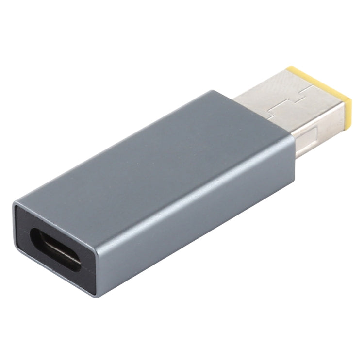 Large Square PD 20V Male Adapter Connector For Lenovo (Silver Grey)