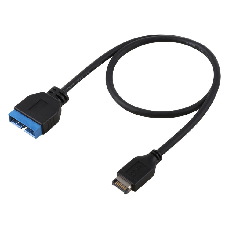 30cm USB 3.1 Type-E a USB 3.0 Placa Base Cable de expansión Macho de 19 pines